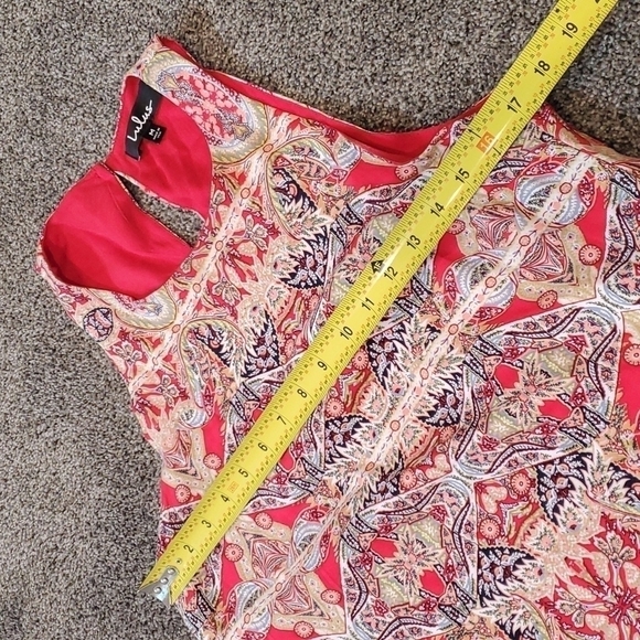 Lulus  Major Red Print Swing mini Dress sz M - Picture 7 of 12